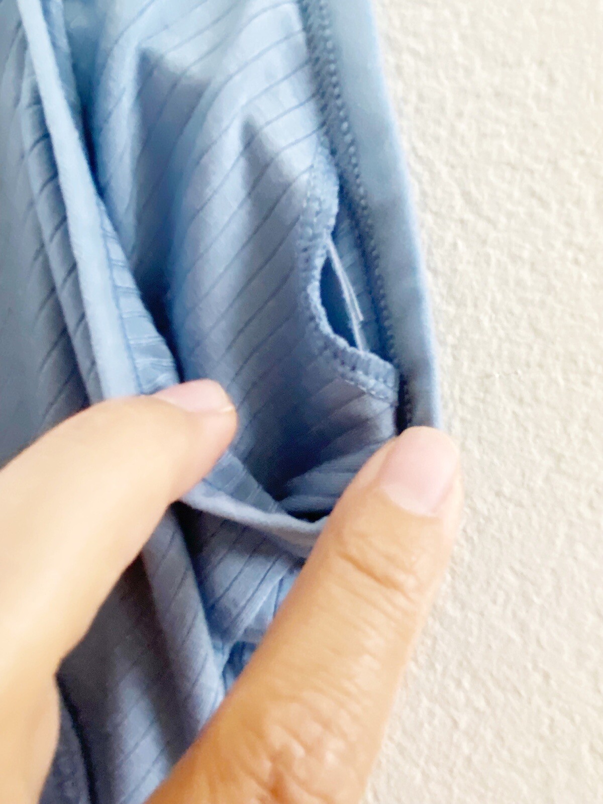 NWT Auden Women's Ribbed Brami, Blue, XL