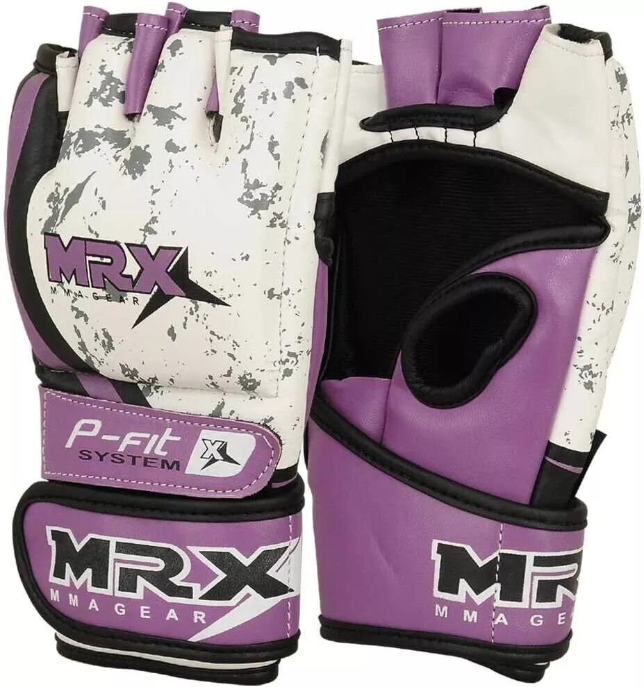 MRX Womens MMA Grappling Gloves Sparring Boxing Cage Fight Purple Ladies Glove
