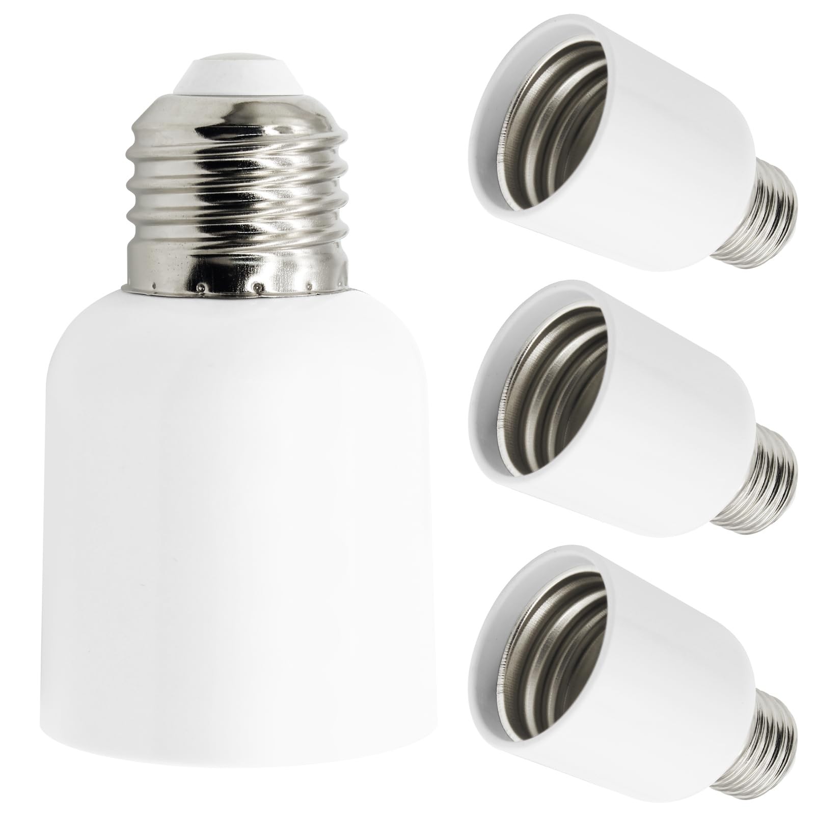 4 Pack E26 to E39 Adapter Converter, Medium Mogul Screw Bulb Socket, E26