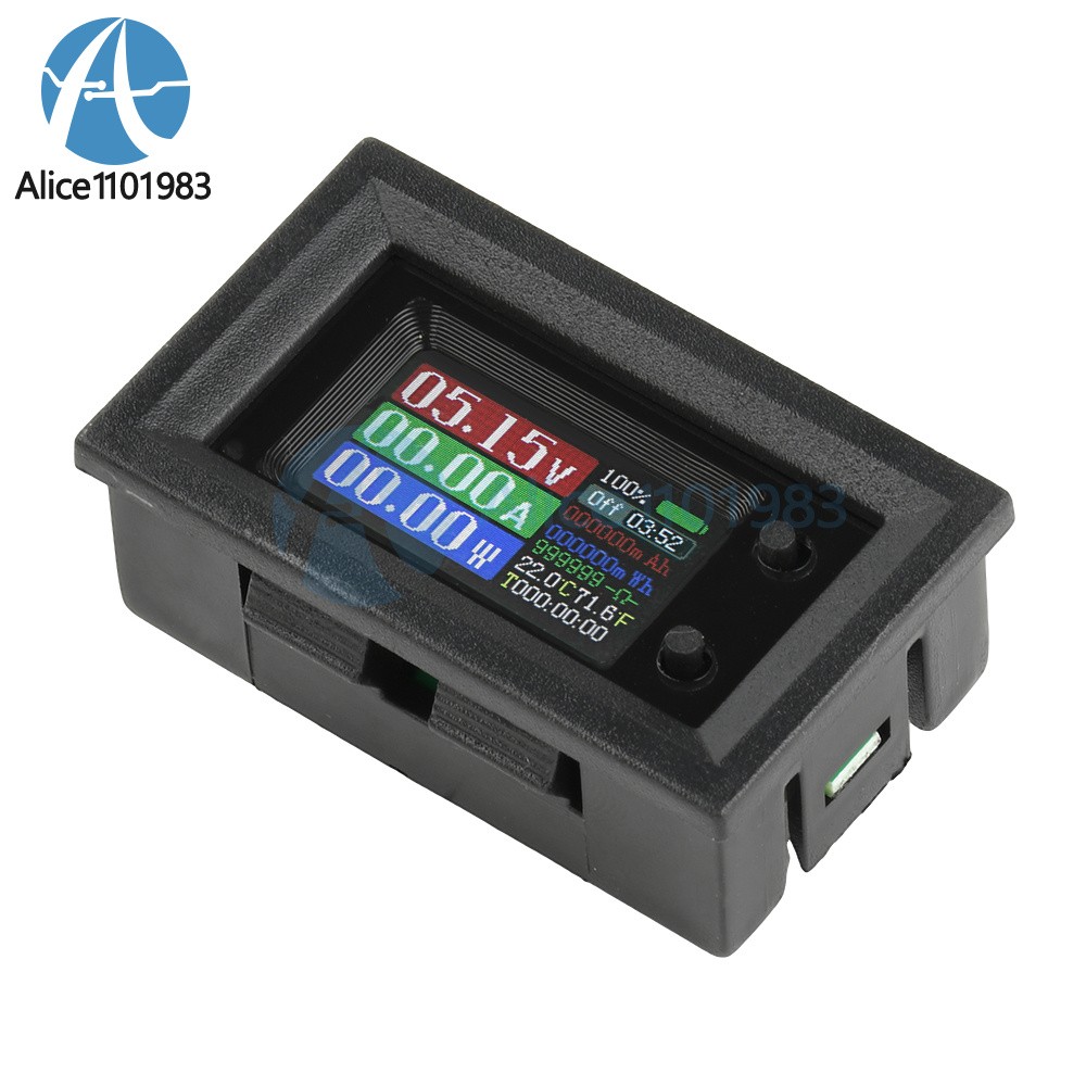 9in1 Multimeter DC4-30V Power Tester Voltage Current Capacity Meter 10A 50A 100A