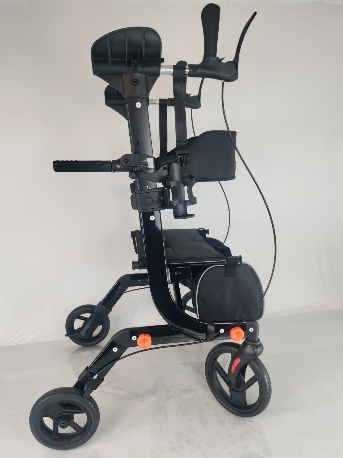 FlyingJoy Upright Rollator Walker w/ Seat All Terrain 300 lb Black