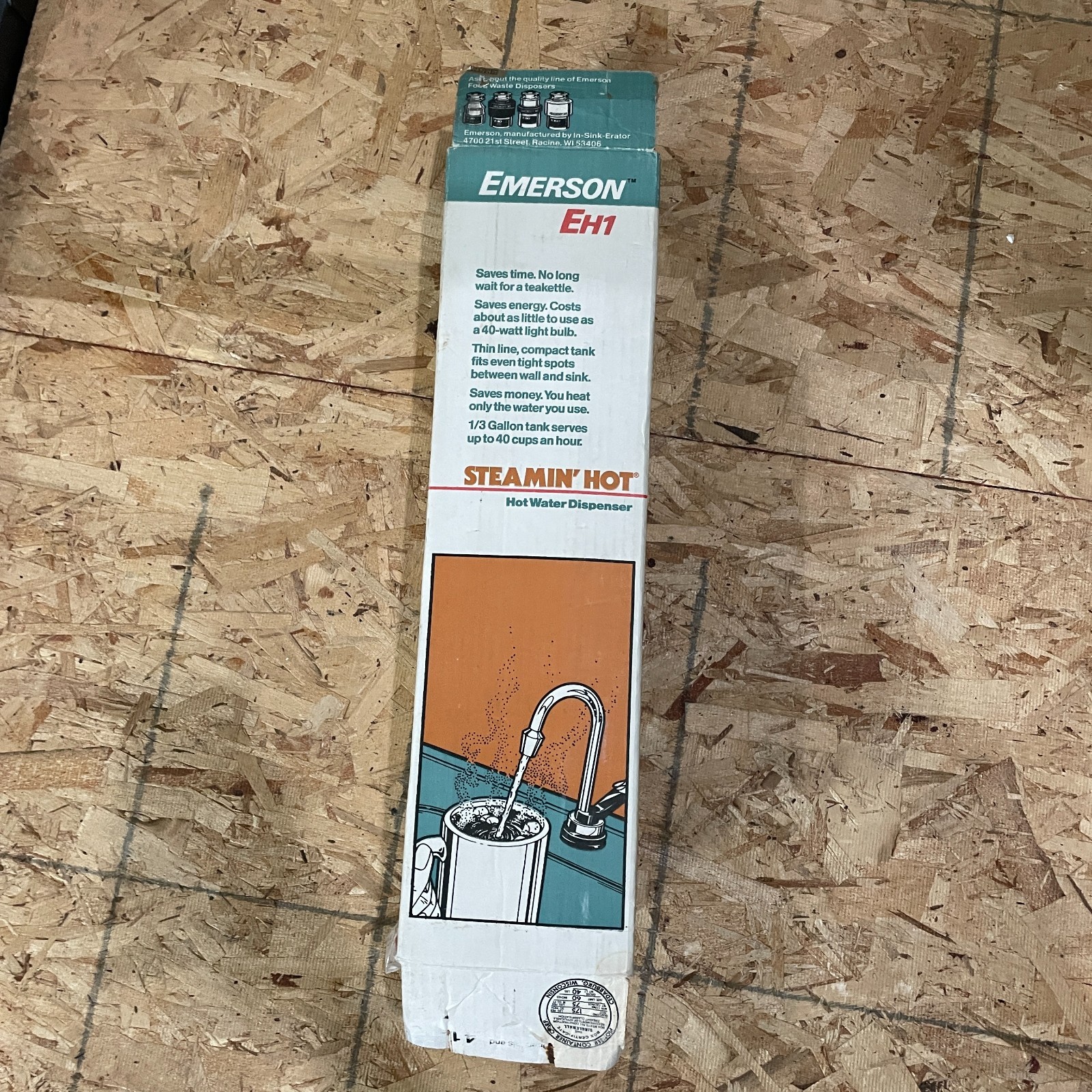 Emerson EH1 Steamin Hot Instant Hot Water Dispenser Model