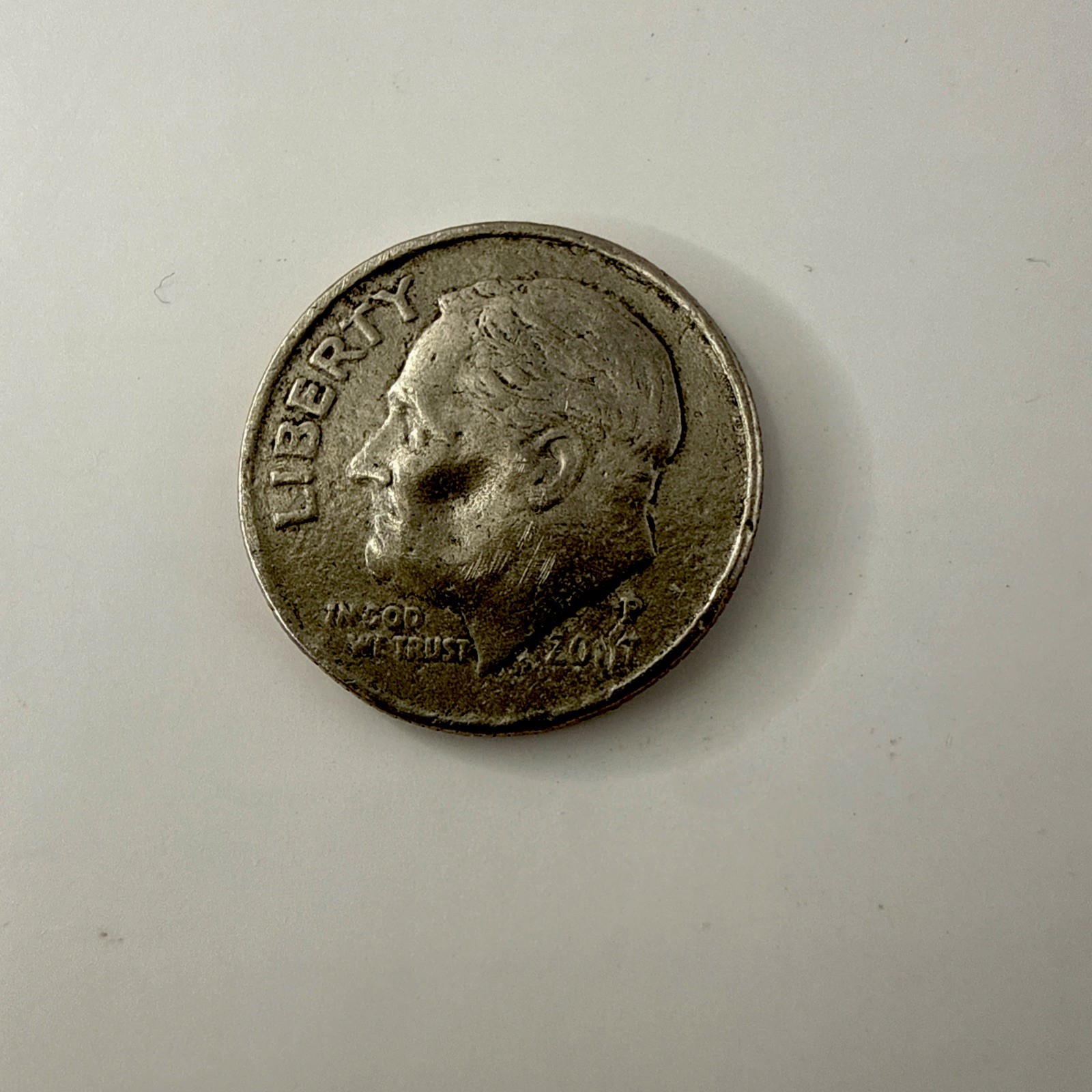 RARE 2017 D Roosevelt Dime Strike Error, Pressed In Surface