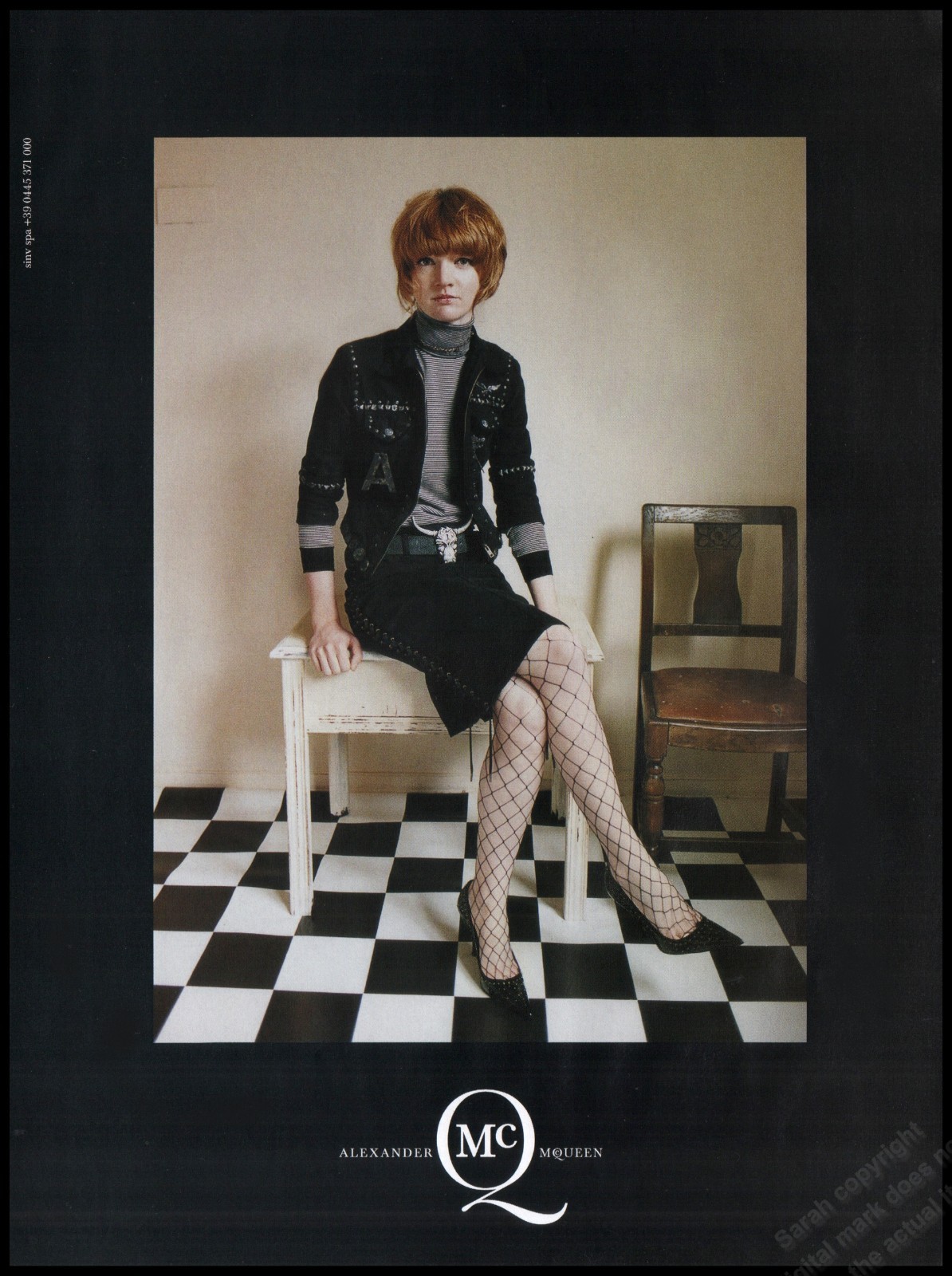 High Heels McQueen Magazine Print Ad Women Fashion Long Legs shoes 2006-AC