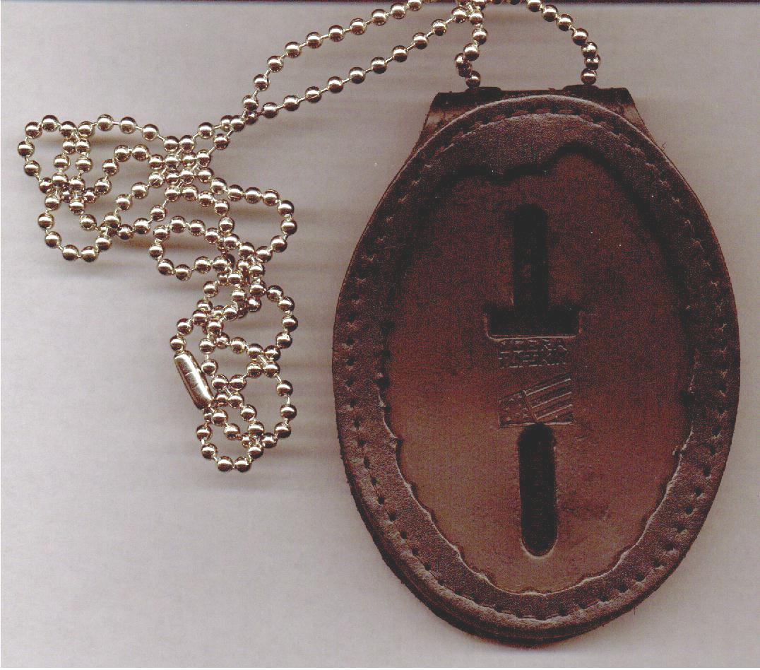 NYC-Style School Safety Teardrop Badge Cut-Out Neck Hanger (Badge Not Included)