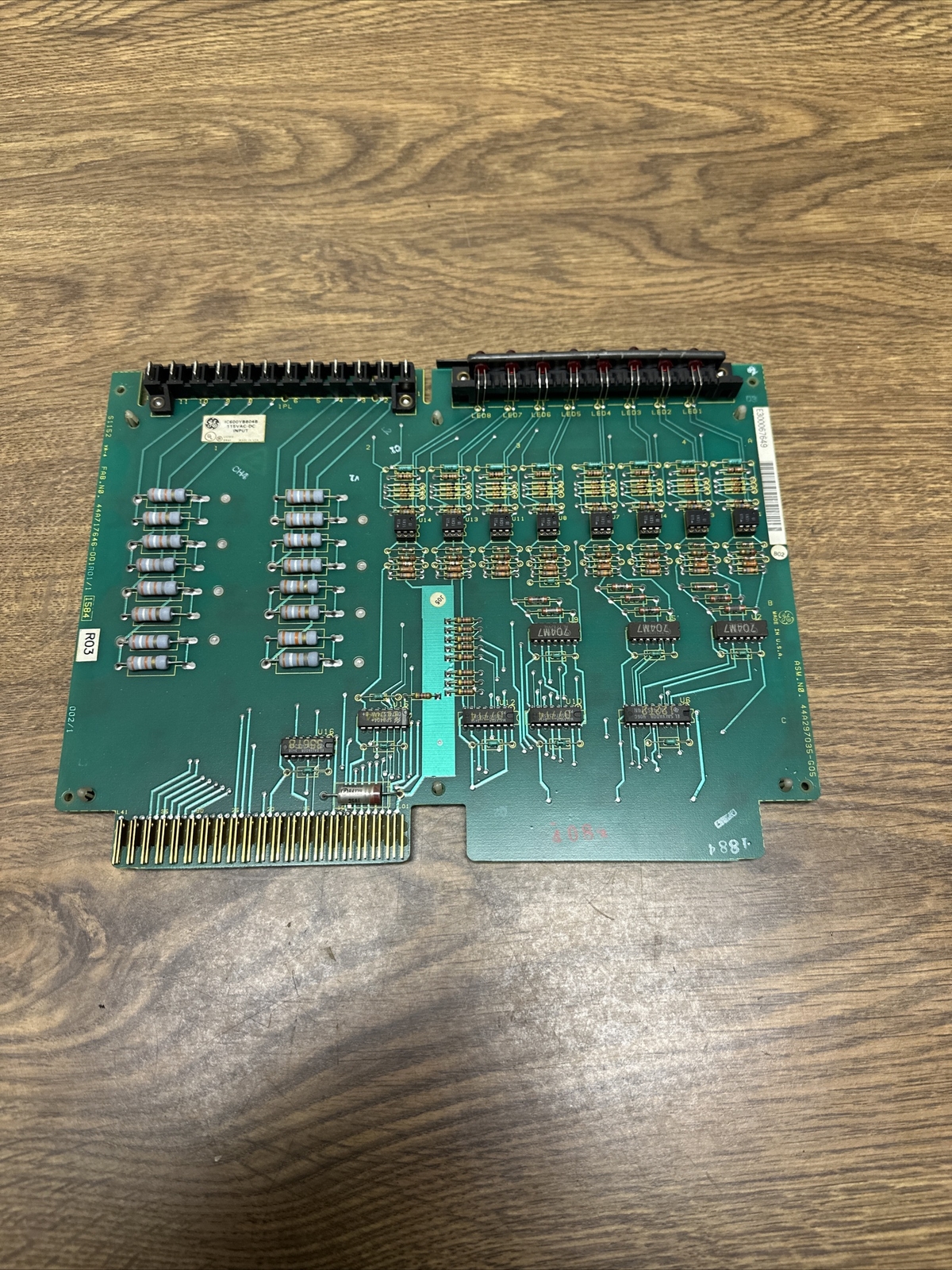 GE,IC600YB804B,Input Module Board