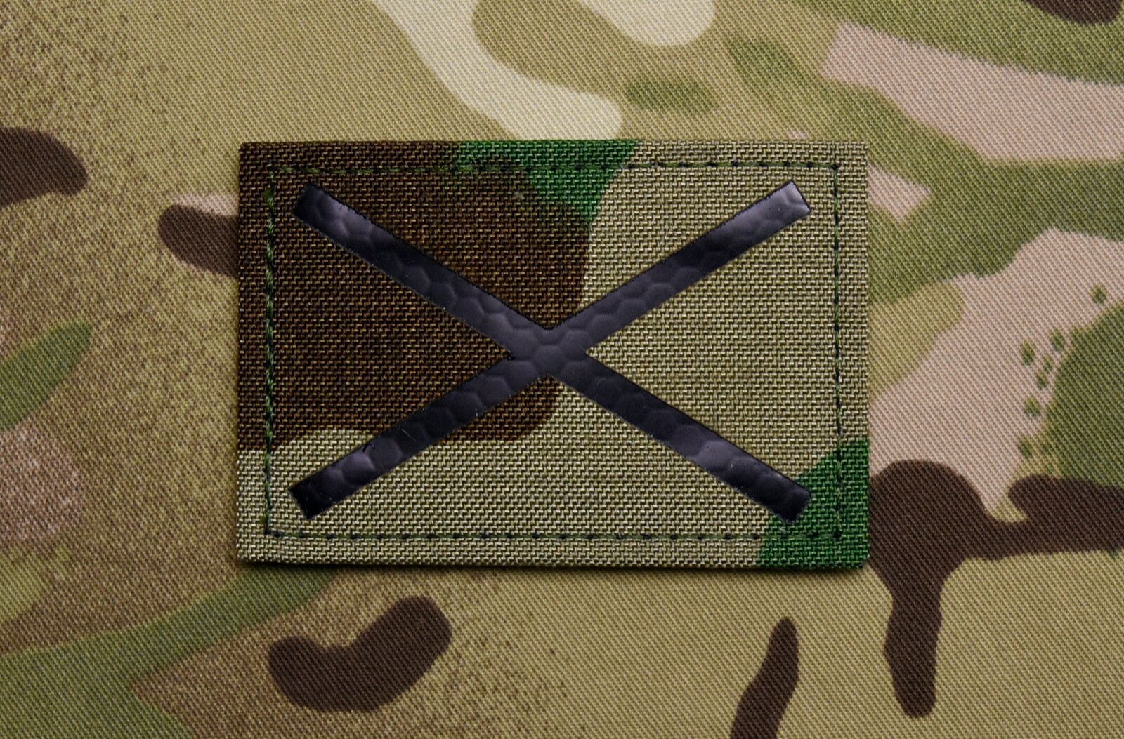 Saltire V1.5 3" x 2"  Infrared Call Sign Patch Woodland M81 Scotland Alabama AL