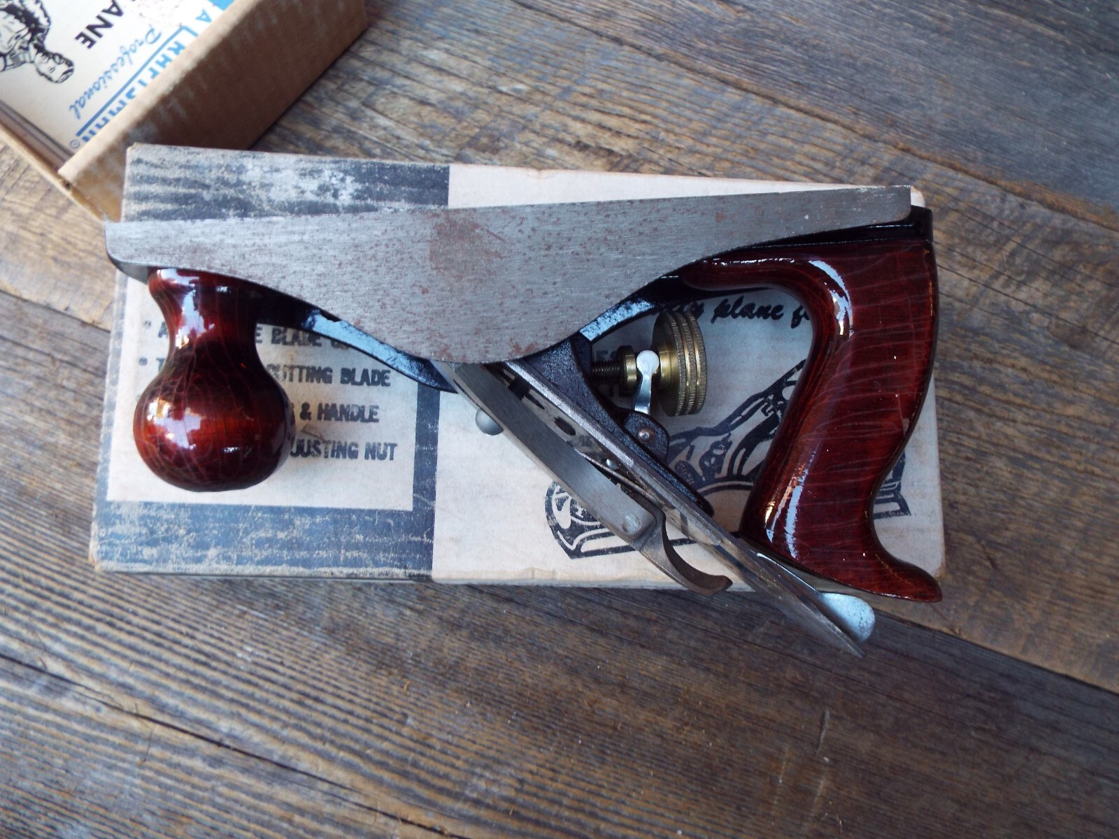 Sears Craftsman Dunlap No. 3738 Smooth Plane w/ Original Box & Paperwork