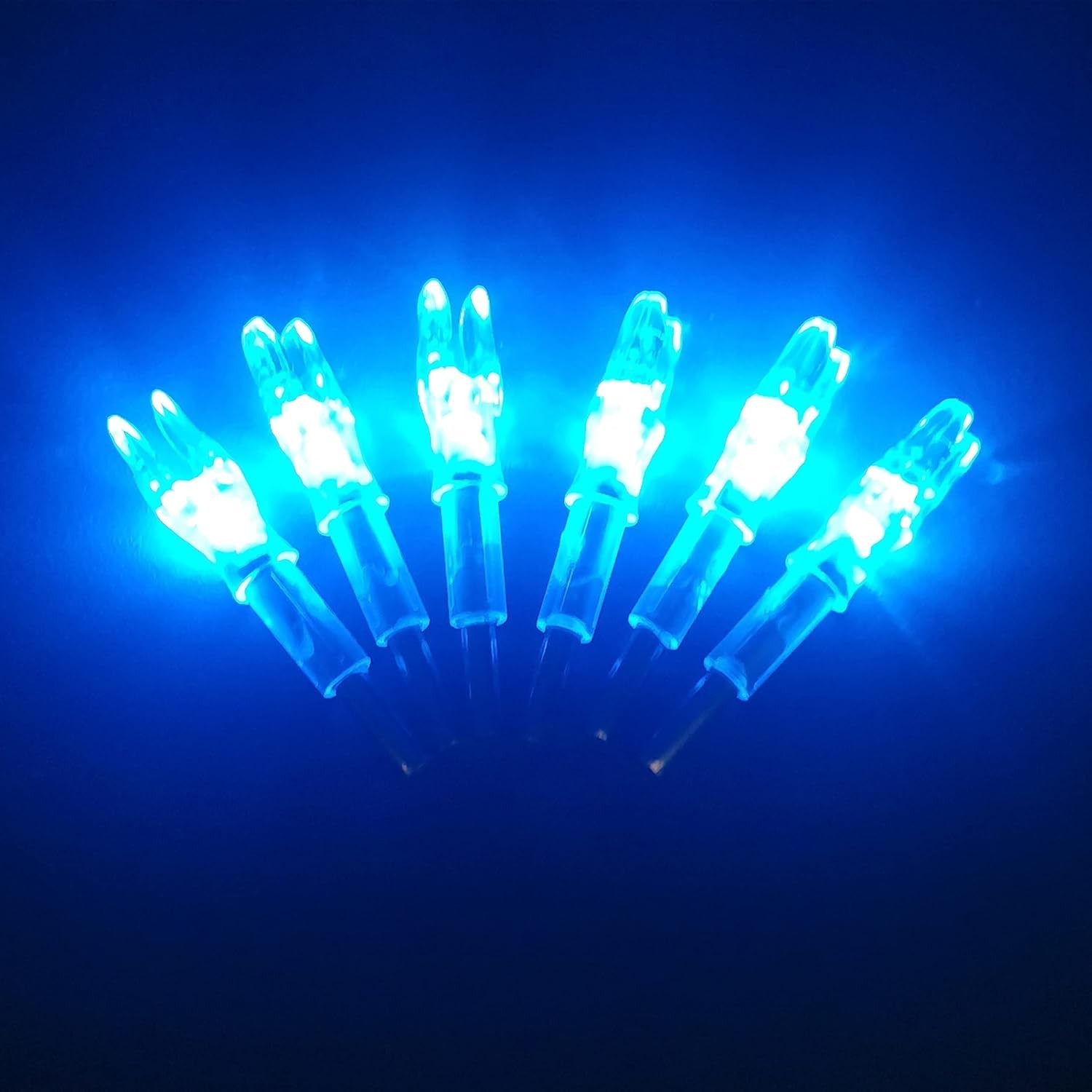 6Pack X Lighted Nocks for Arrows (X-Blue)