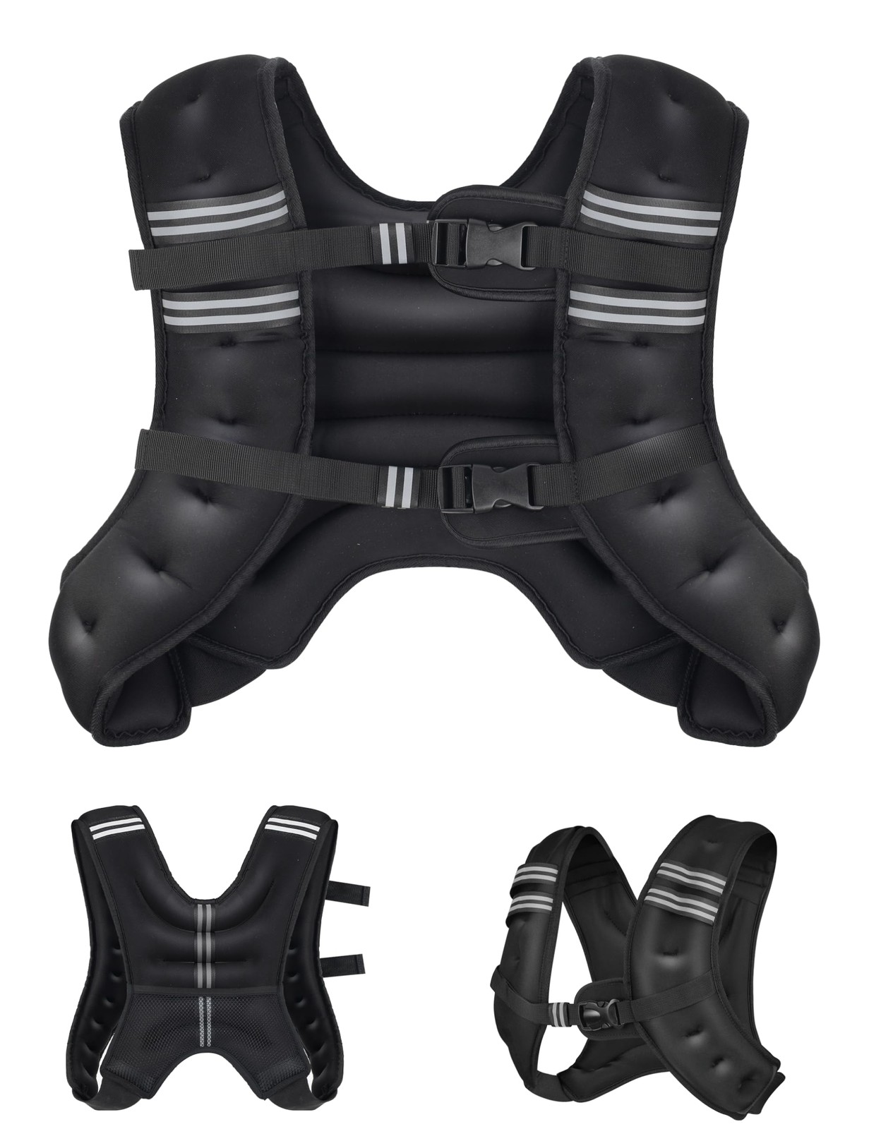 Henkelion Weighted Vest Weight for Men Women Kids Weights 25 lbs, Black