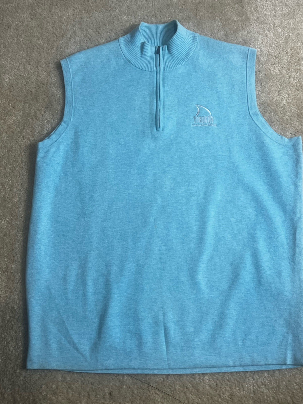 New Peter Millar Vest 1/4 Zip Golf Club Men L Crown Sport Performance Pullover