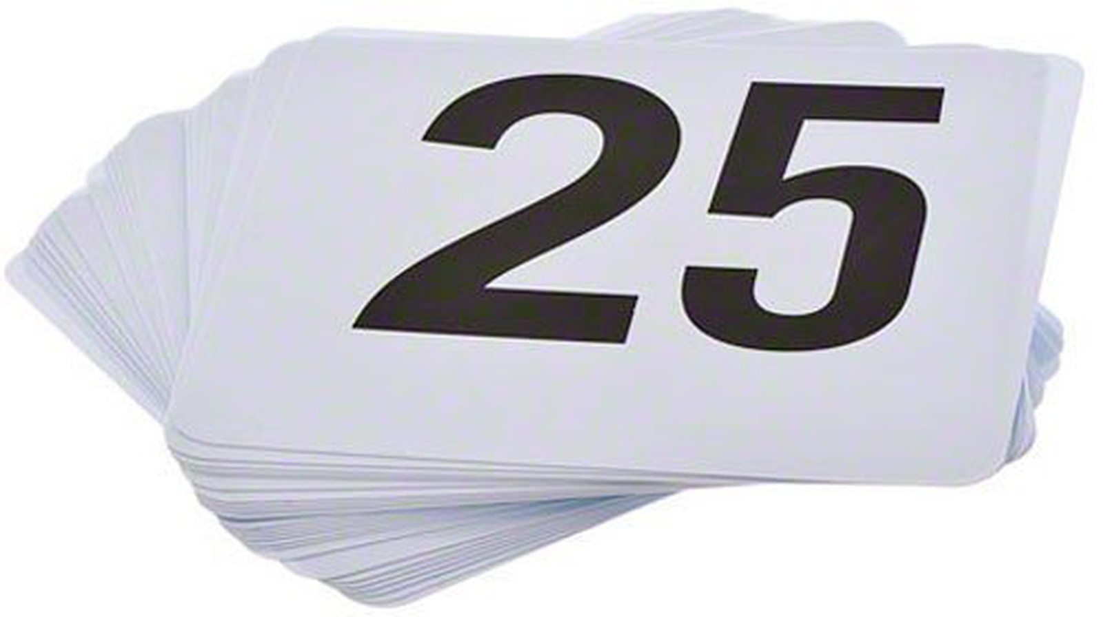ROY TN 1 25 -Royal Industries Number 1-25 Plastic Number Card Set, Plastic, 4...