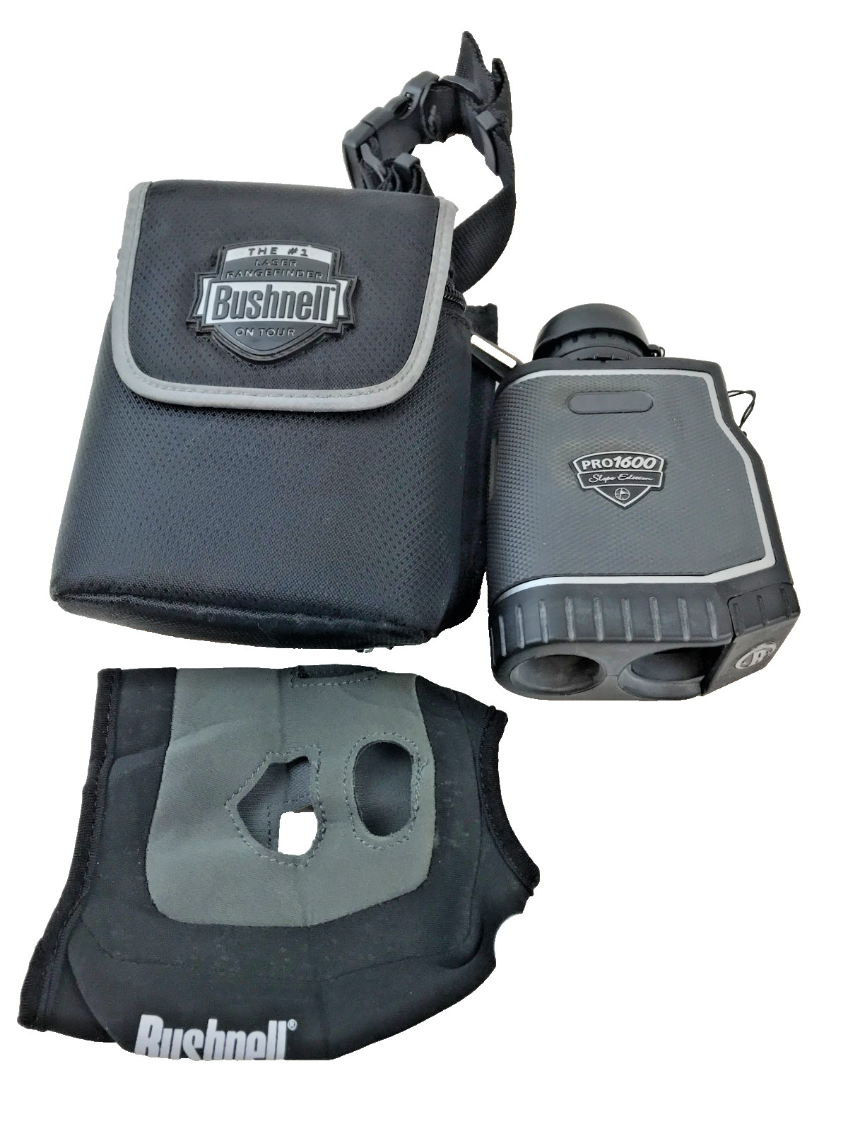 Bushnell PinSeeker 1600 7x26 Laser Rangefinder w/Case, Lens Cap