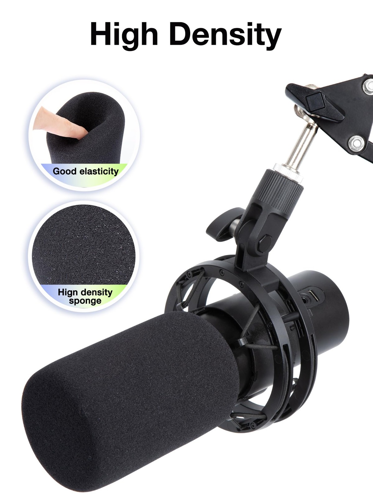 QuadCast 2 Pop Filter Windscreen Compatible with HyperX QuadCast 2 Microphone