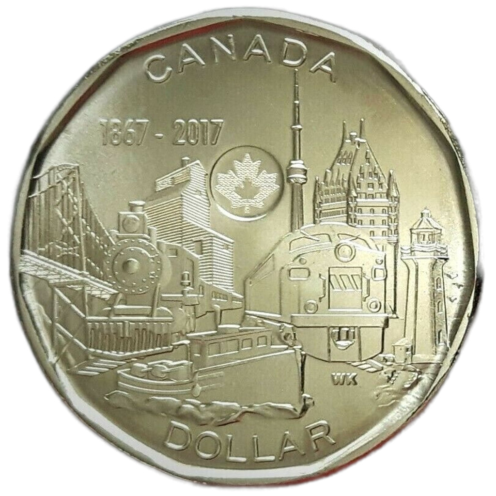 2017 Canada 150 - Connecting a Nation - BU UNC Uncirculated Loonie!!