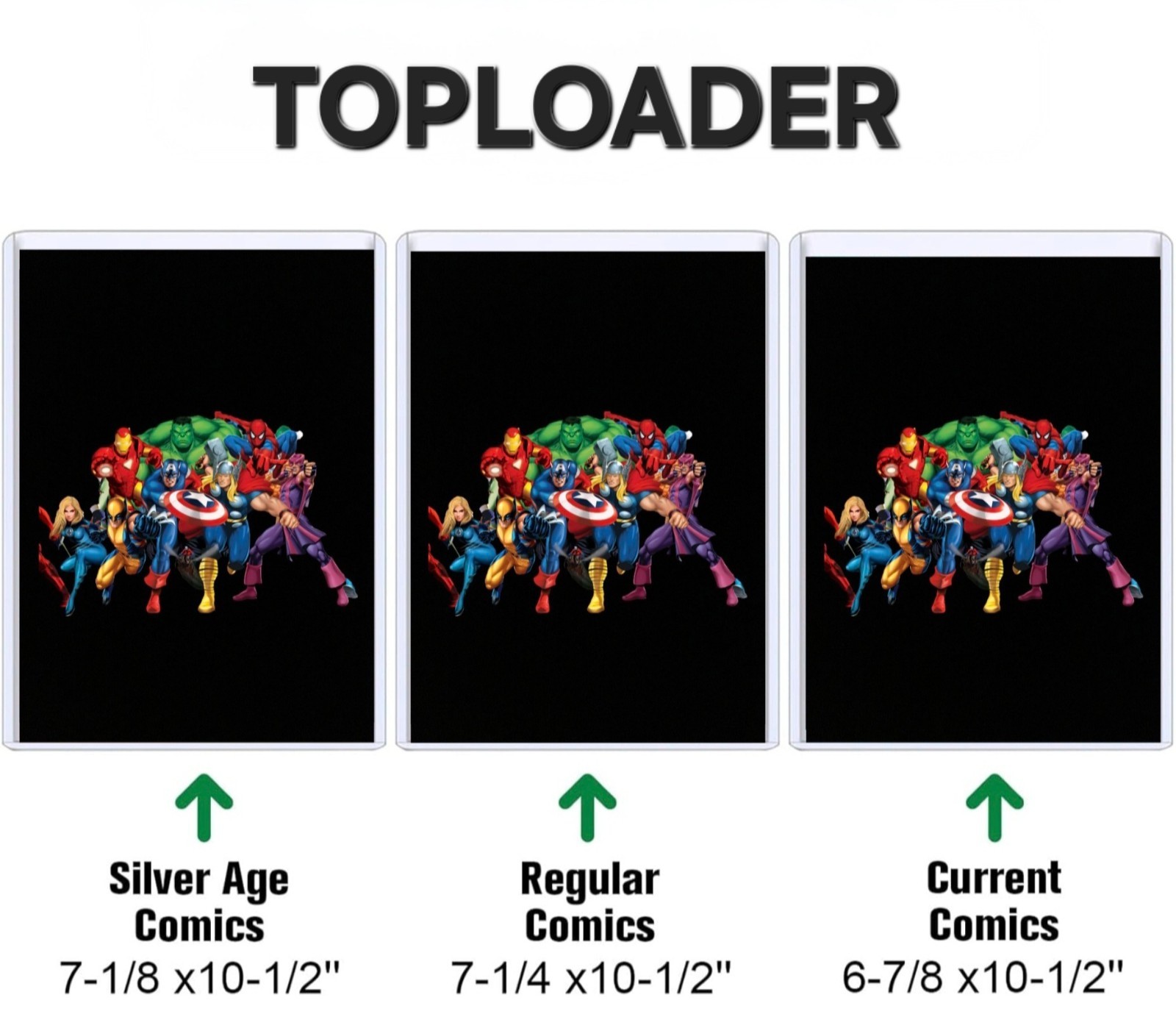 1ct SILVER-AGE OR CURRENT TOPLOADER FOR COMIC BOOK BUYERS