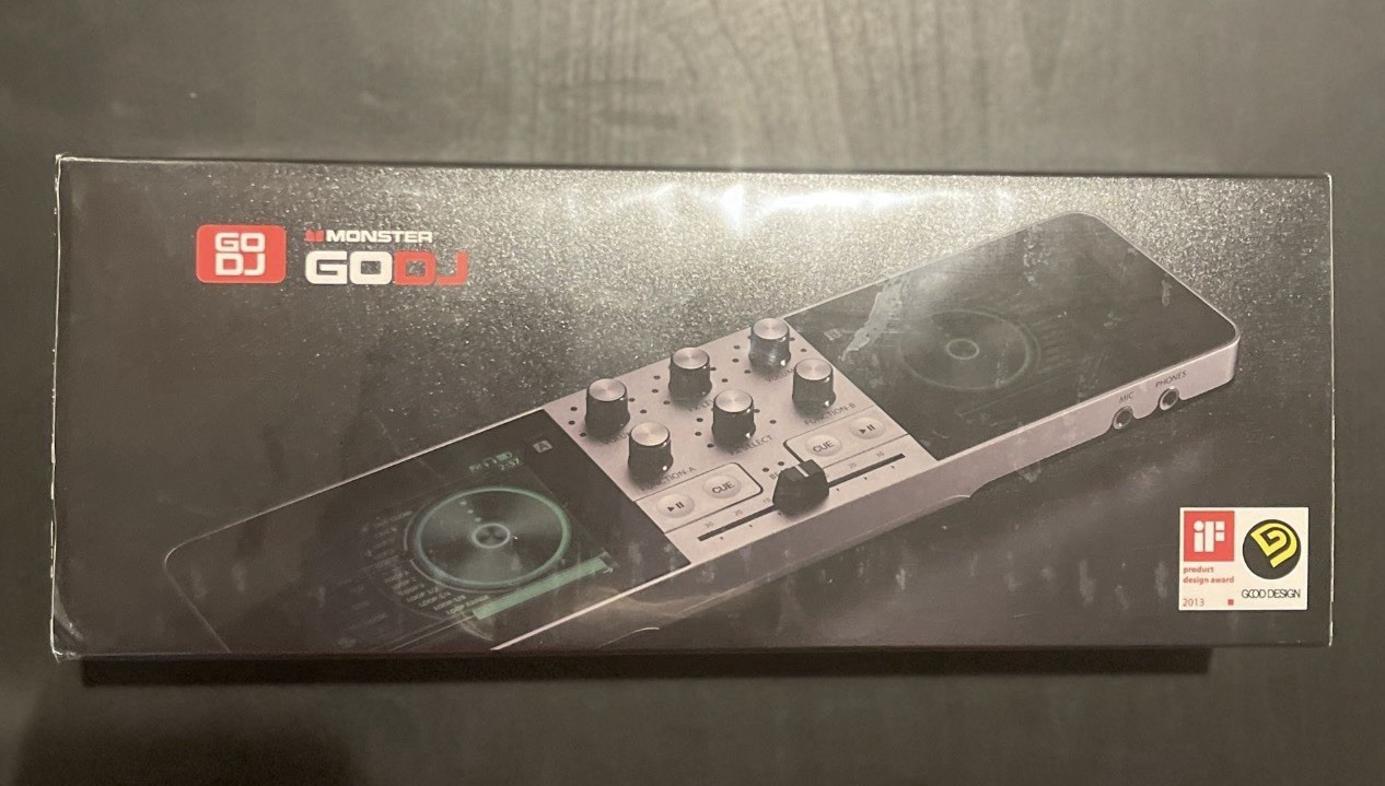 Monster GODJ Portable Double Deck DJ Controller, Dual Touchscreen, Black/Silver