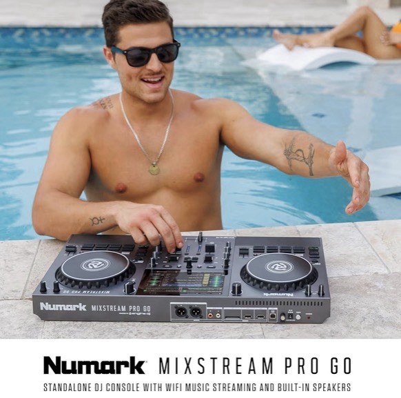 Numark Mixstream Pro Go Battery-Powered, Standalone Touchscreen DJ Controller