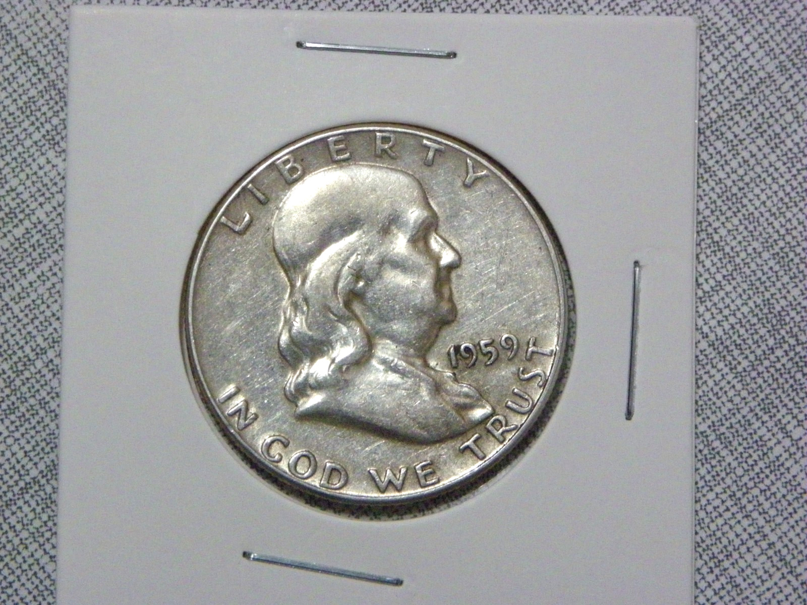 1959 P Franklin Silver Half Dollar