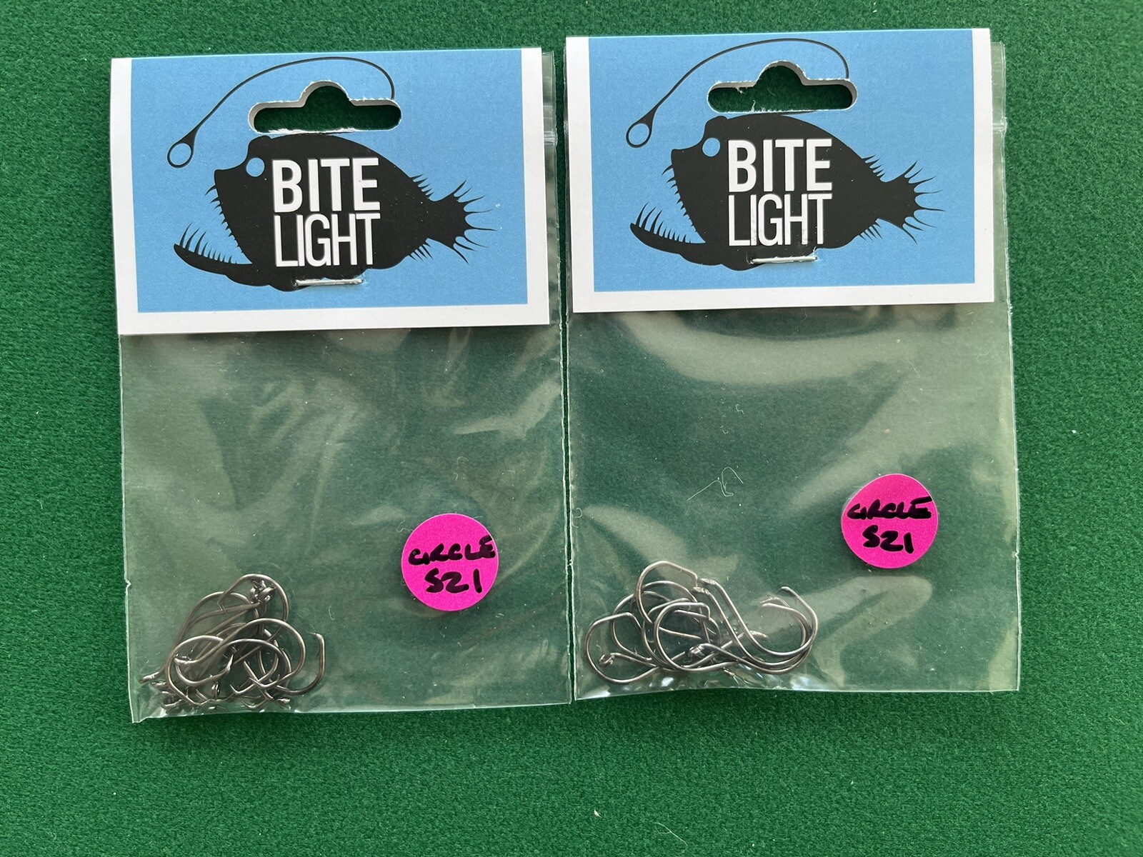 Circle Hooks size 1- Bitelight Perchmaster 2 packs 20 hooks