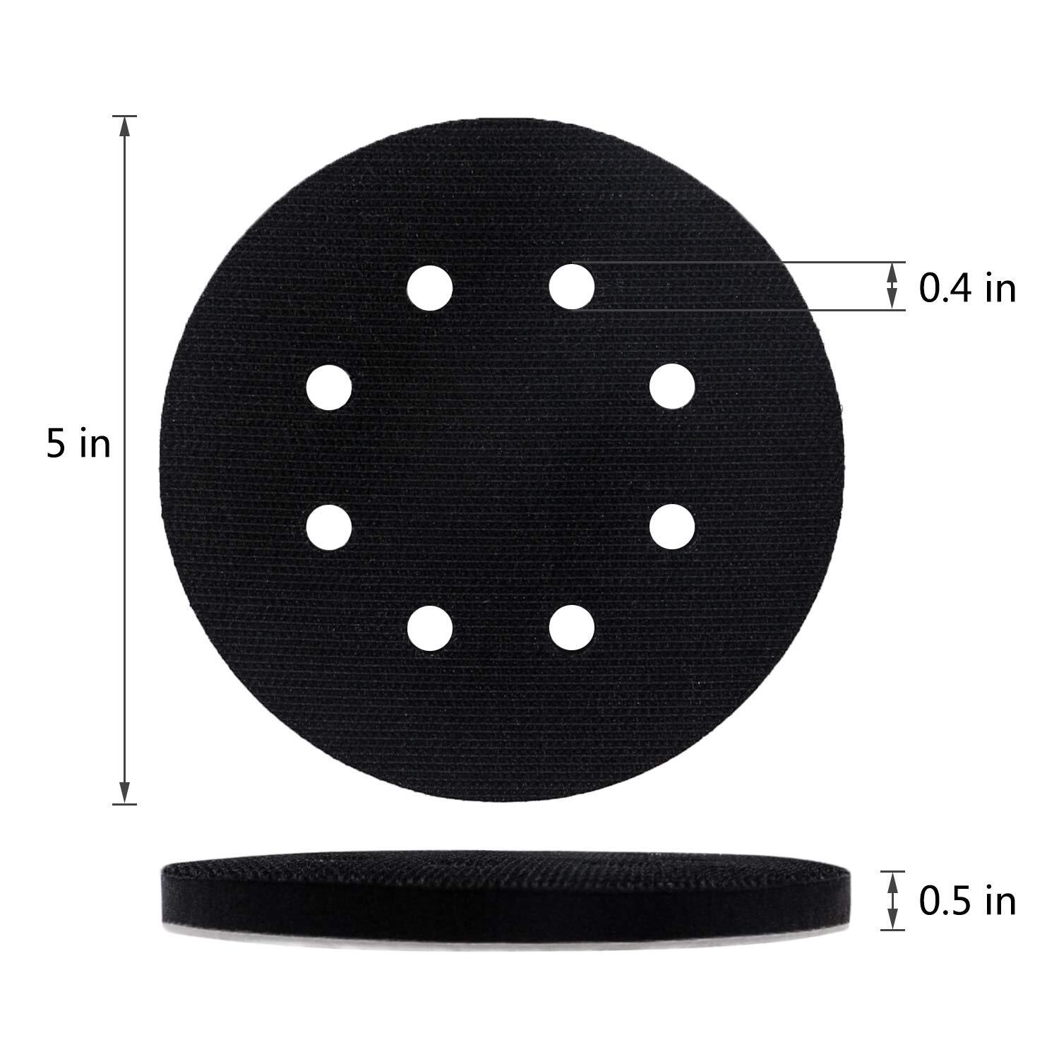 Interface Pads 5 Inch 8 Holes Hook and Loop Sponge Cushion Buffer Backing Pad