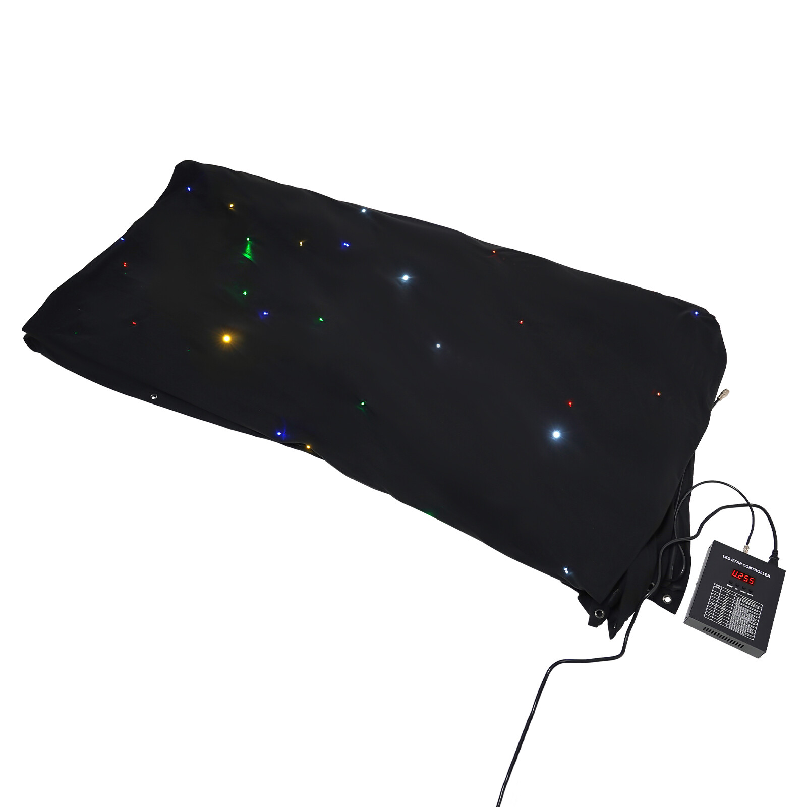 LED Stage Backdrop Star Light Curtain Backdrops Galaxy Starry Background 4mx4m