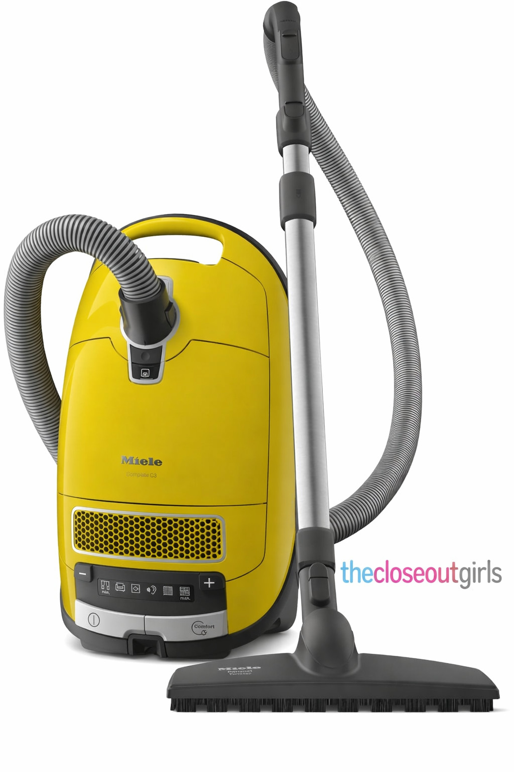 Miele Complete C3 Calima Bagged Canister Vacuum Cleaner Curry Yellow Brand New