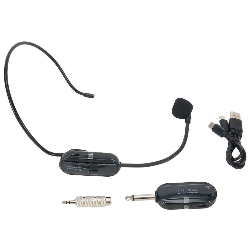 for 2.4G Wireless Microphone Headset 160FT Range Mic For Teach Outdoor Speech