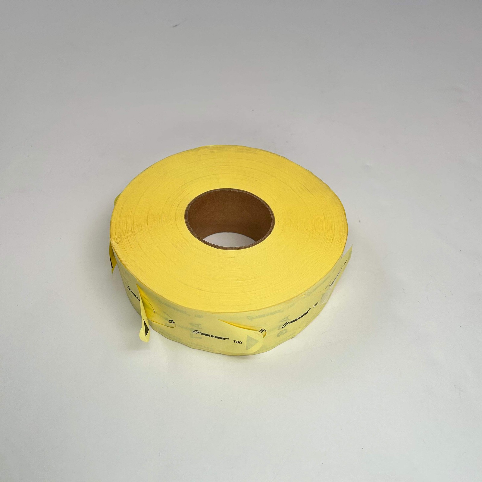 Turn-O-Matic T80 Tickets Yellow Open Package single set of yellow tickets