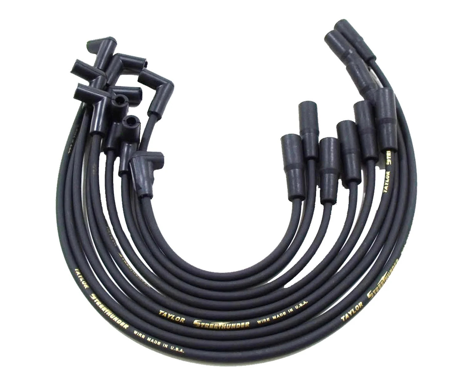 Taylor Plug Wire Set 51026; Street Thunder 8mm Black for 93-95 Chevy Camaro LT1
