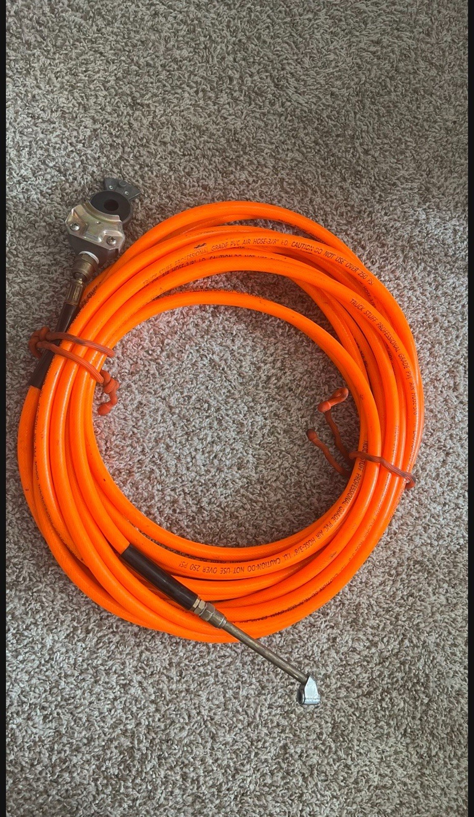 Truck Tire Inflation Hose Kit 3/8” ID w/ Gladhand & Air Chuck – Heavy Duty