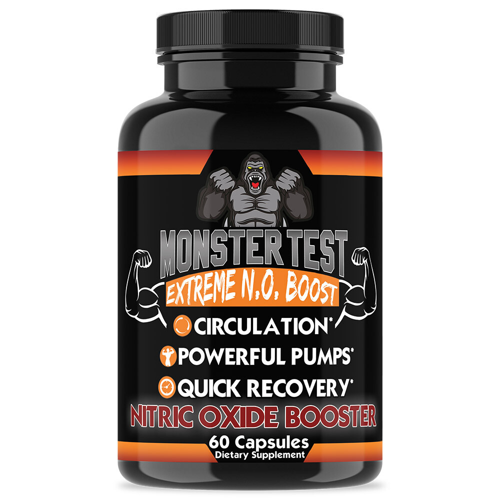 Testosterone Booster Monster Test Testosterona + Monster Test Nitric Oxide 2-PK