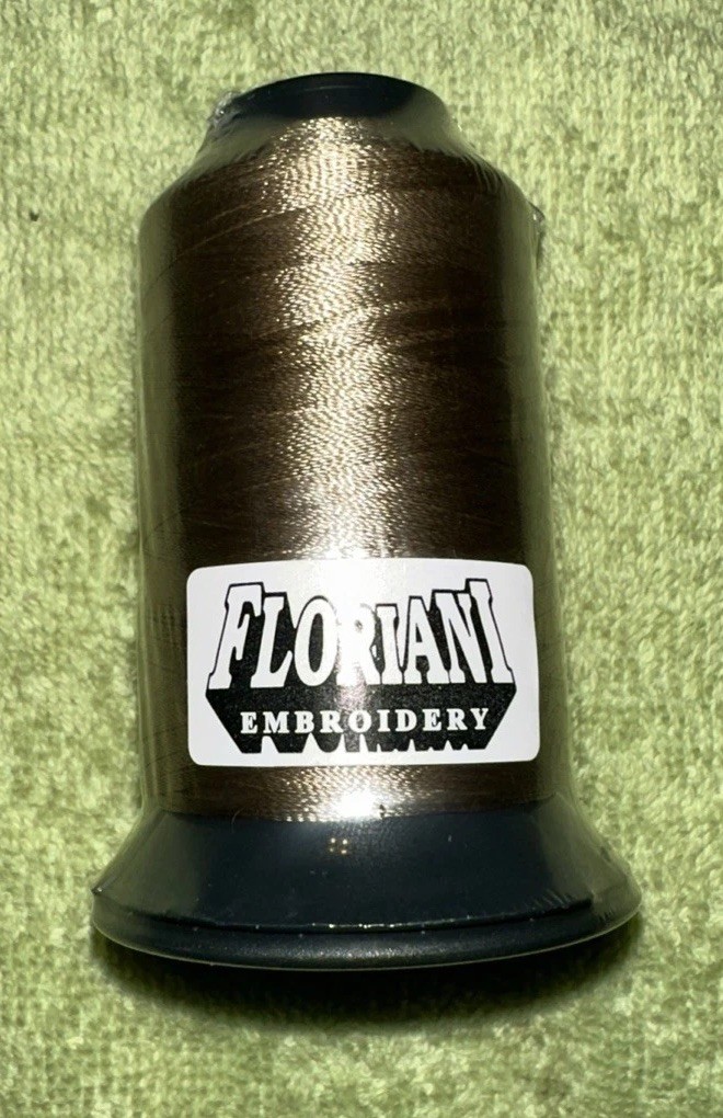 Floriani Embroidery Thread PF813 Lt.  Brown Polyester 1,100 Yards NOS
