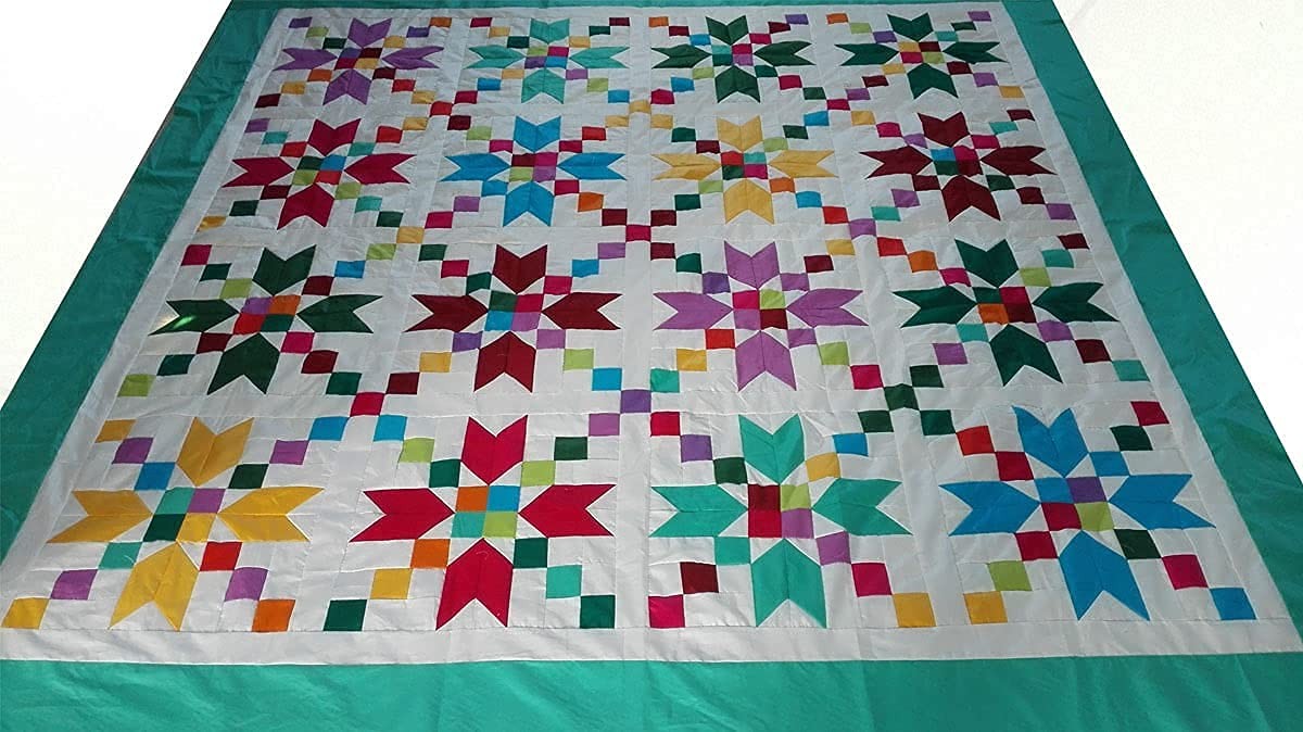 50pcs 12 x 12 inch Multicolor Cotton Fabric Bundle Solid 12 X 12,