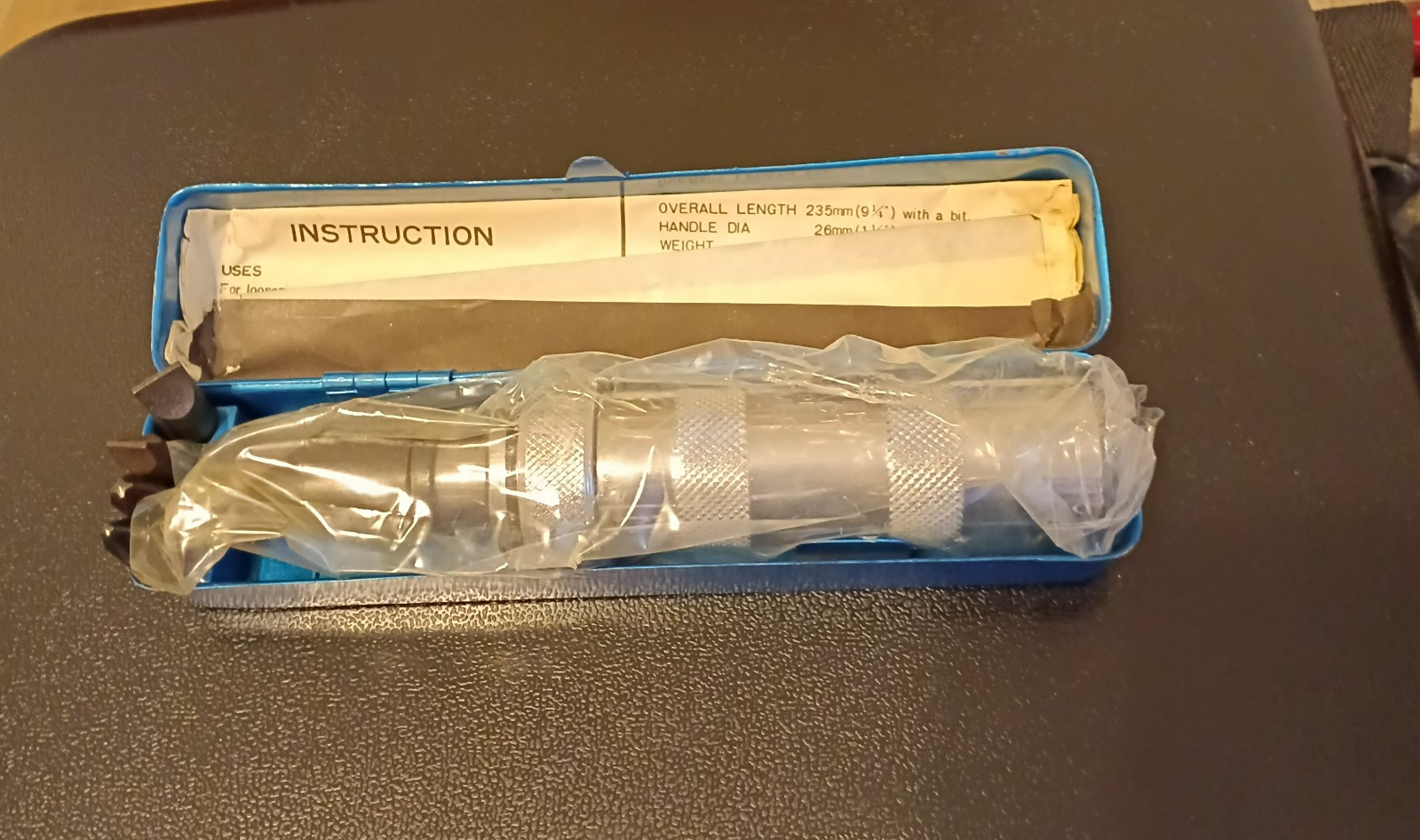 Impact  Driver Vintage Justen No. 2600 Vintage NOS In  Original Metal Box