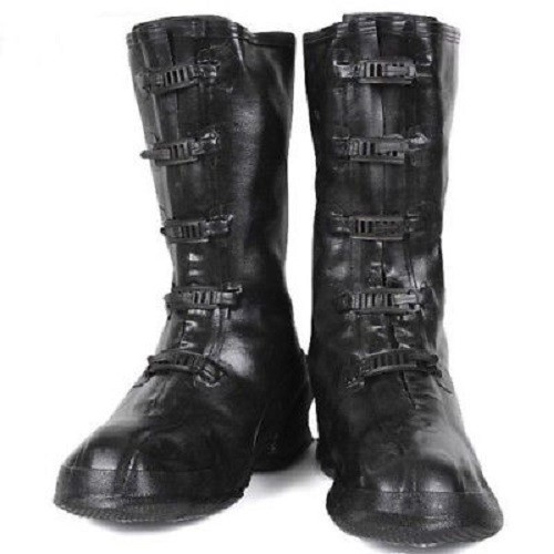 NEW OLD STOCK MINER INDUSTRIES MILITARY RUBBER 5 BUCKLE MID CALF OVER BOOTS