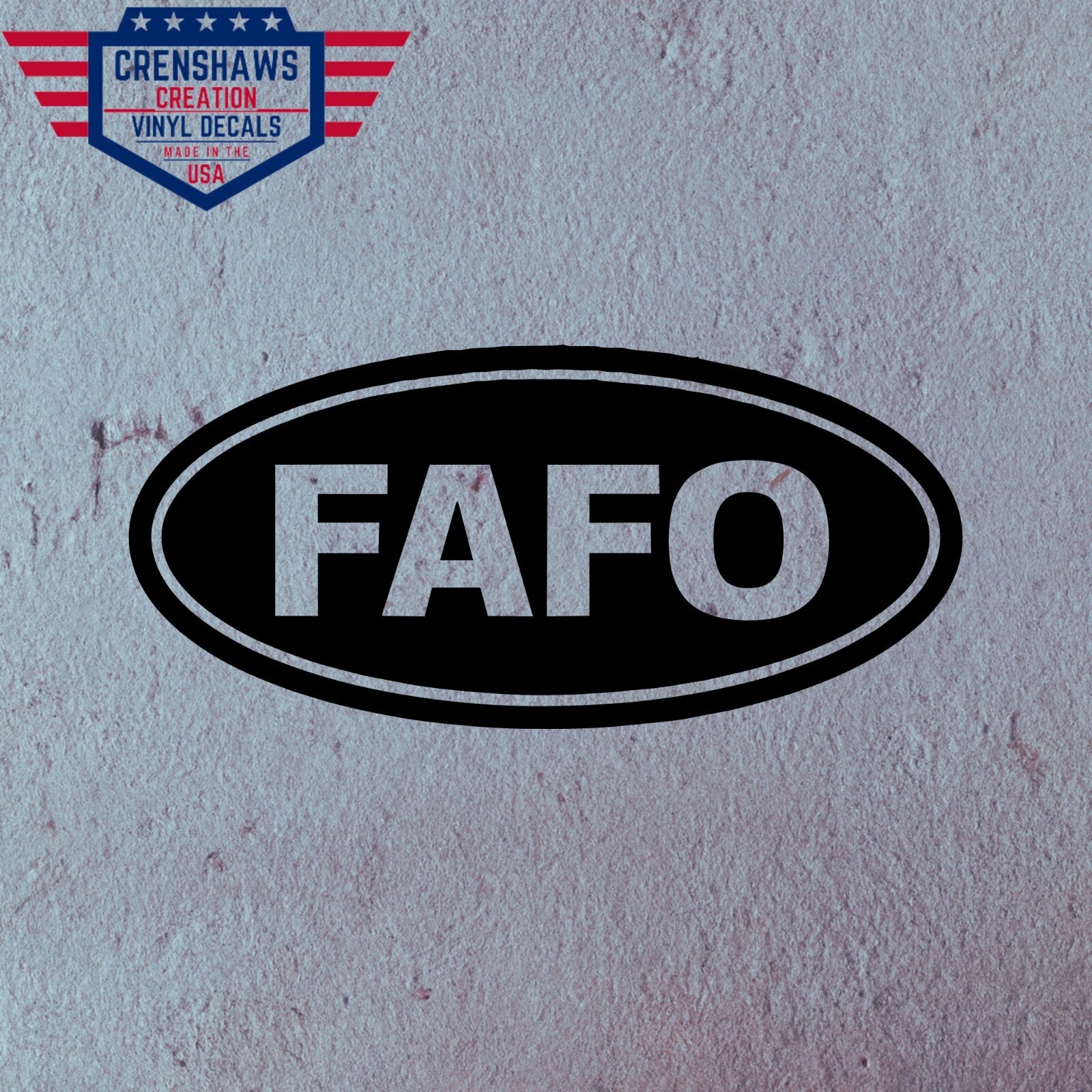 Funny Vinyl Decal 6″×3″ FAFO –Fuck‑Around & Find Out Sticker for Car, window,+