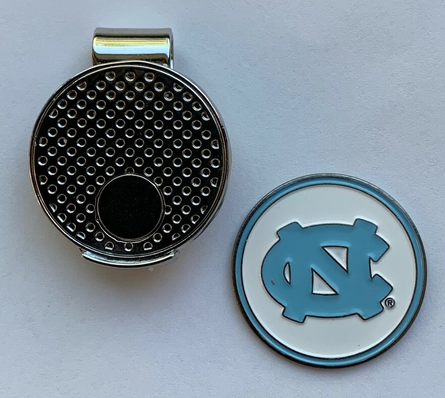 North Carolina Tar Heels Golf Ball Marker with Magnetic Hat Clip