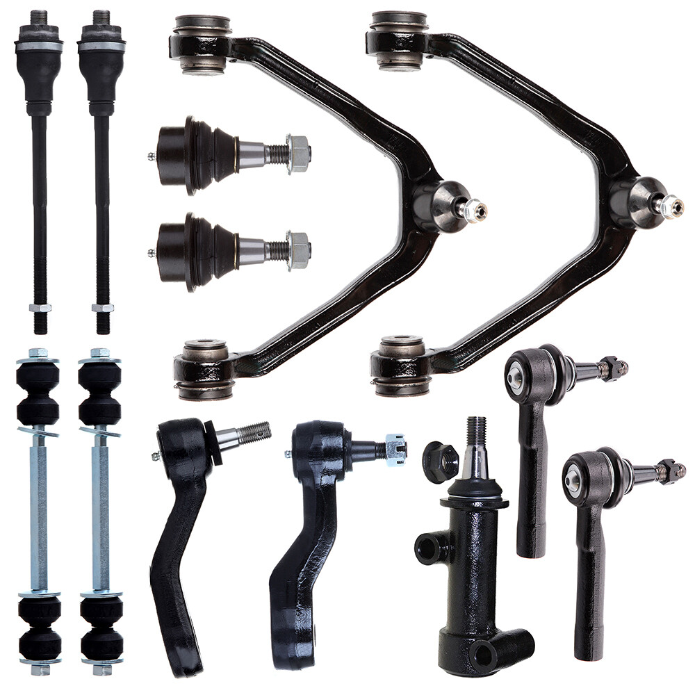 13Pcs For 2001-2005 2006 Chevy Tahoe Front Control Arms Ball Joints Pitman Arm