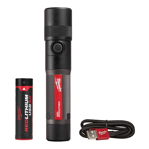 Milwaukee 2161-21 REDLITHIUM USB 1100L Twist Focus Flashlight