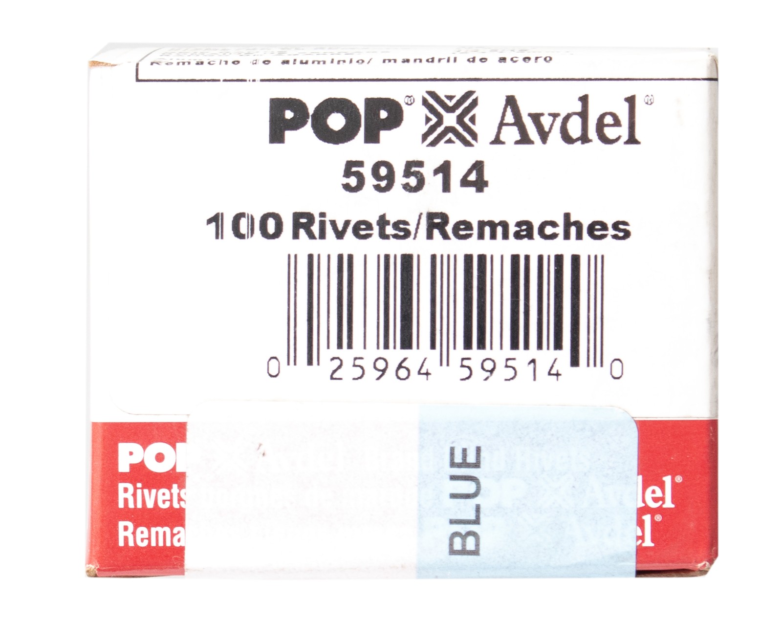 POP Avdel 59522 Blind Aluminum Rivet 1/8" Diameter 1/4"-5/16" Grip Range 100 pcs