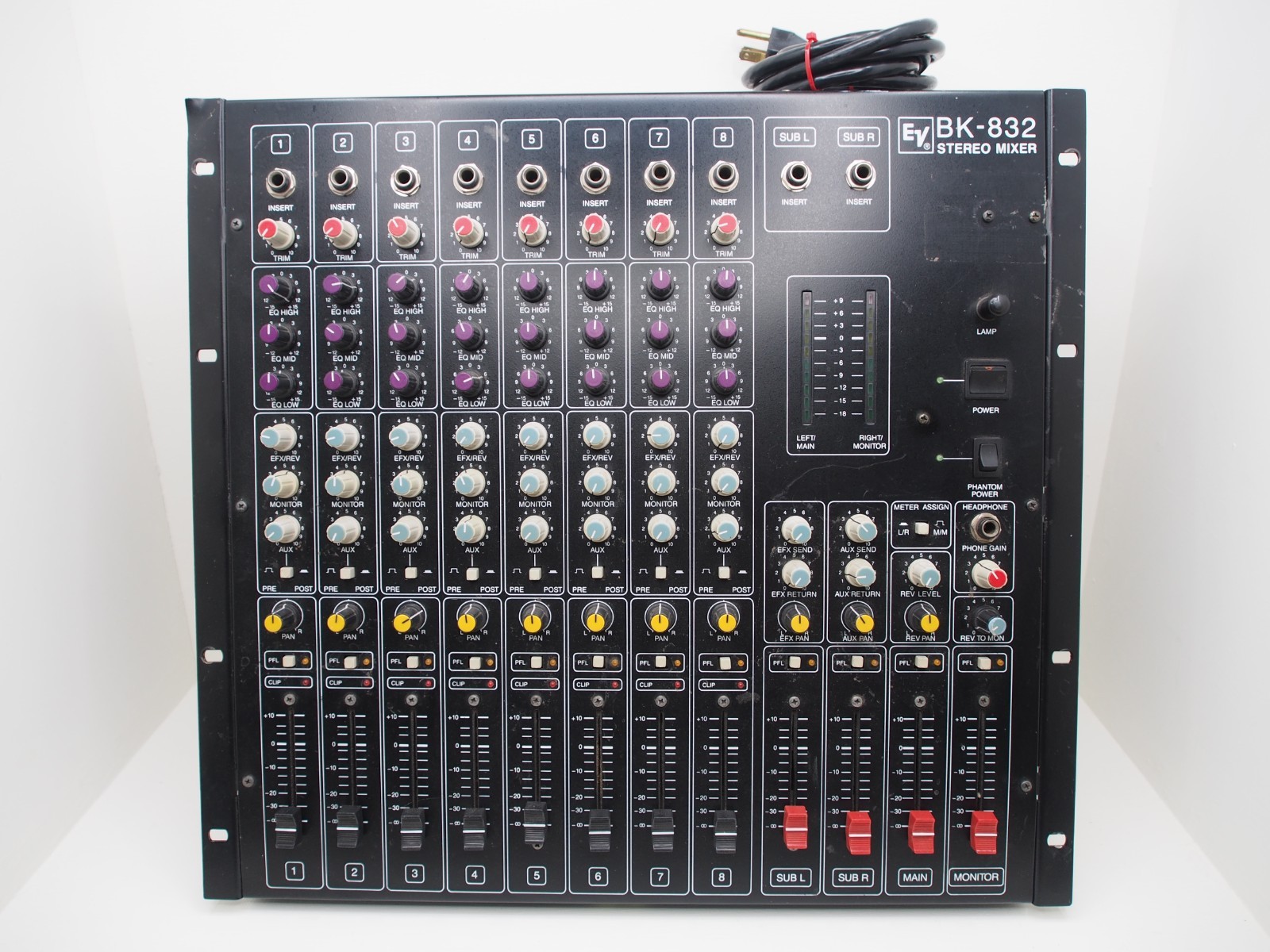 ElectroVoice BK-832 Professional 8 Channel Stereo Mixer