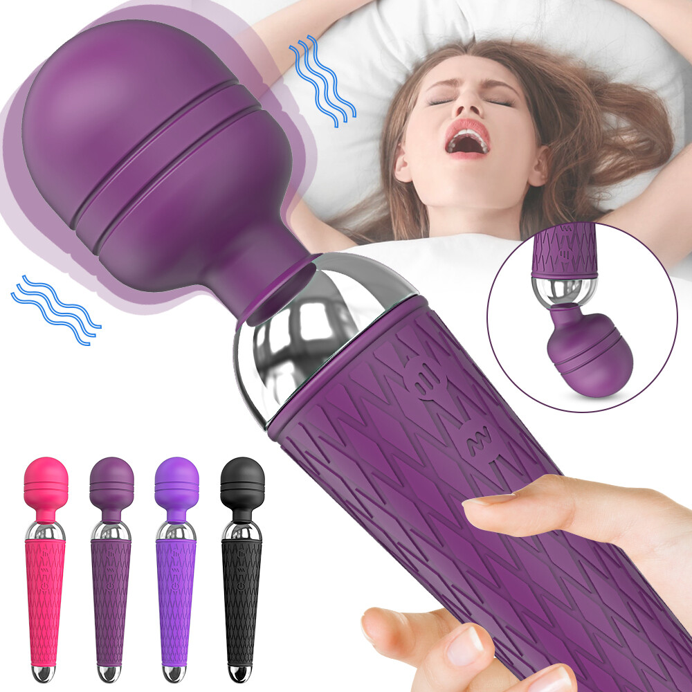 Rechargeable Vibrator Wand Dildo Clit Massager Waterproof Sex Toys For Women