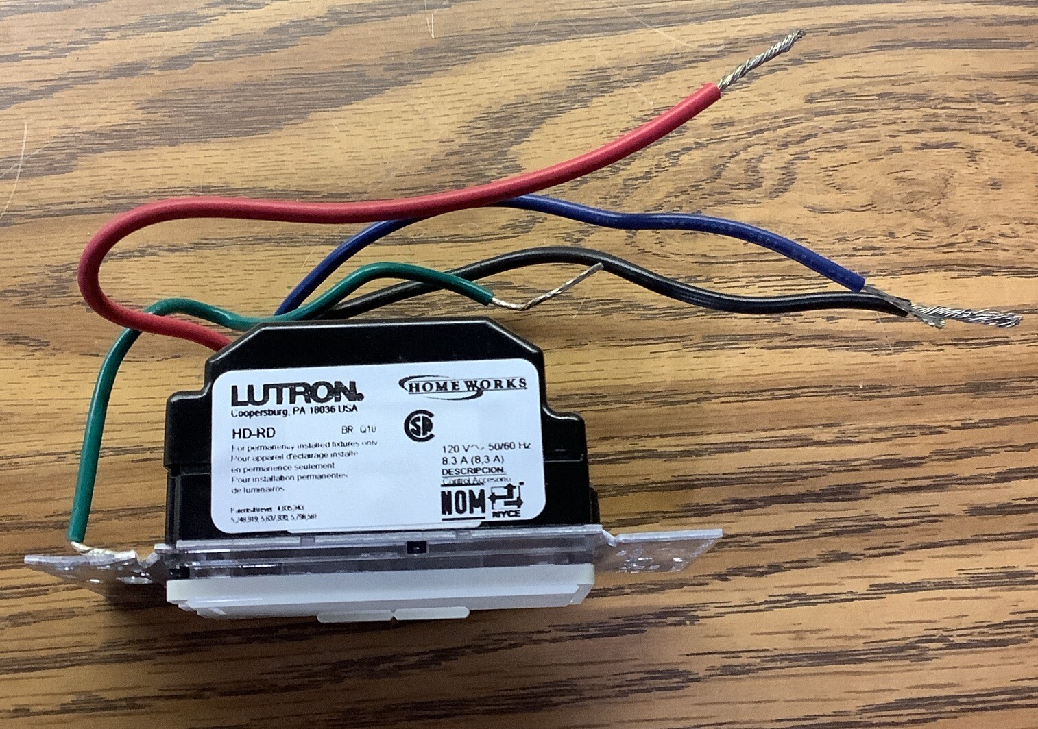 NOB Lutron HD-RD-AL Accessory Dimmer 120V