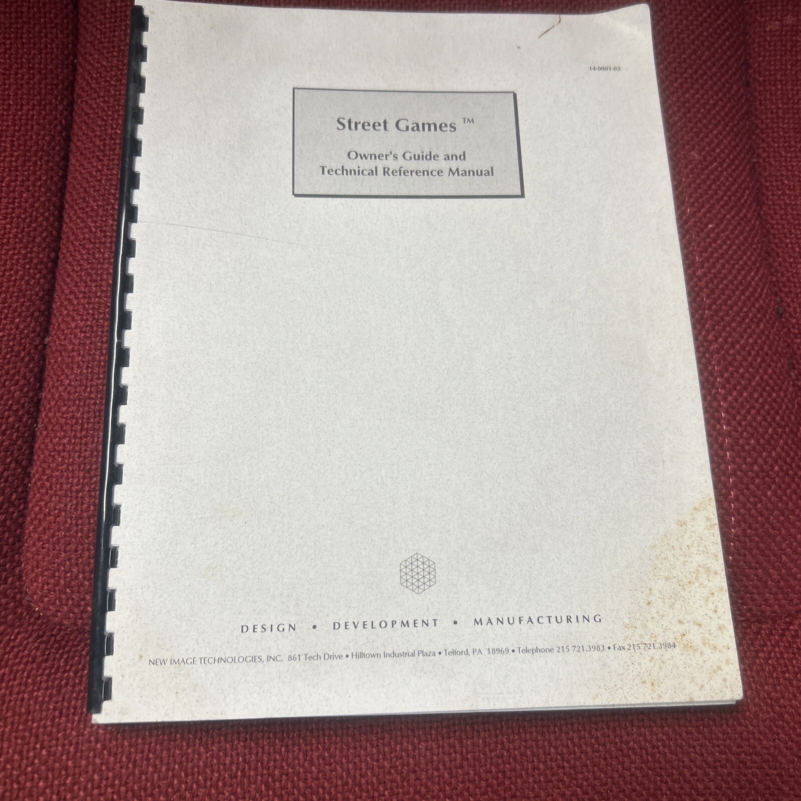 New Image Technologies STREET GAMES Manual - good used original