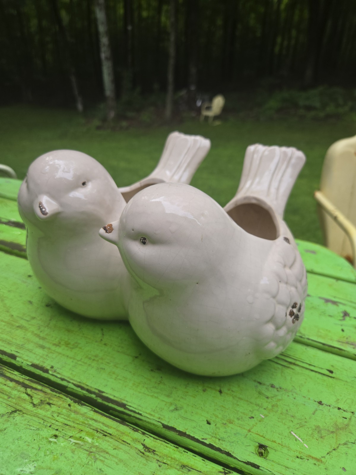 Vintage Ceramic Love Bird Planter Unknown Maker