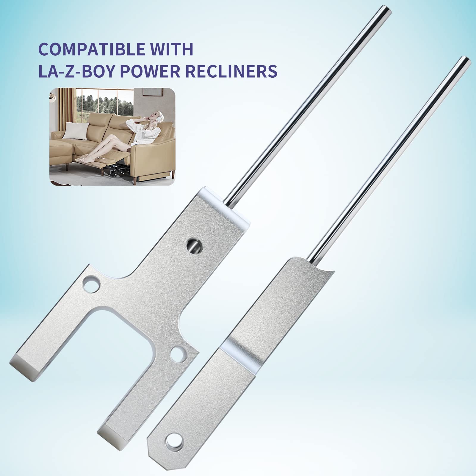 Vanshly Metal Toggle Drive Connector Compatible with NO, Silver