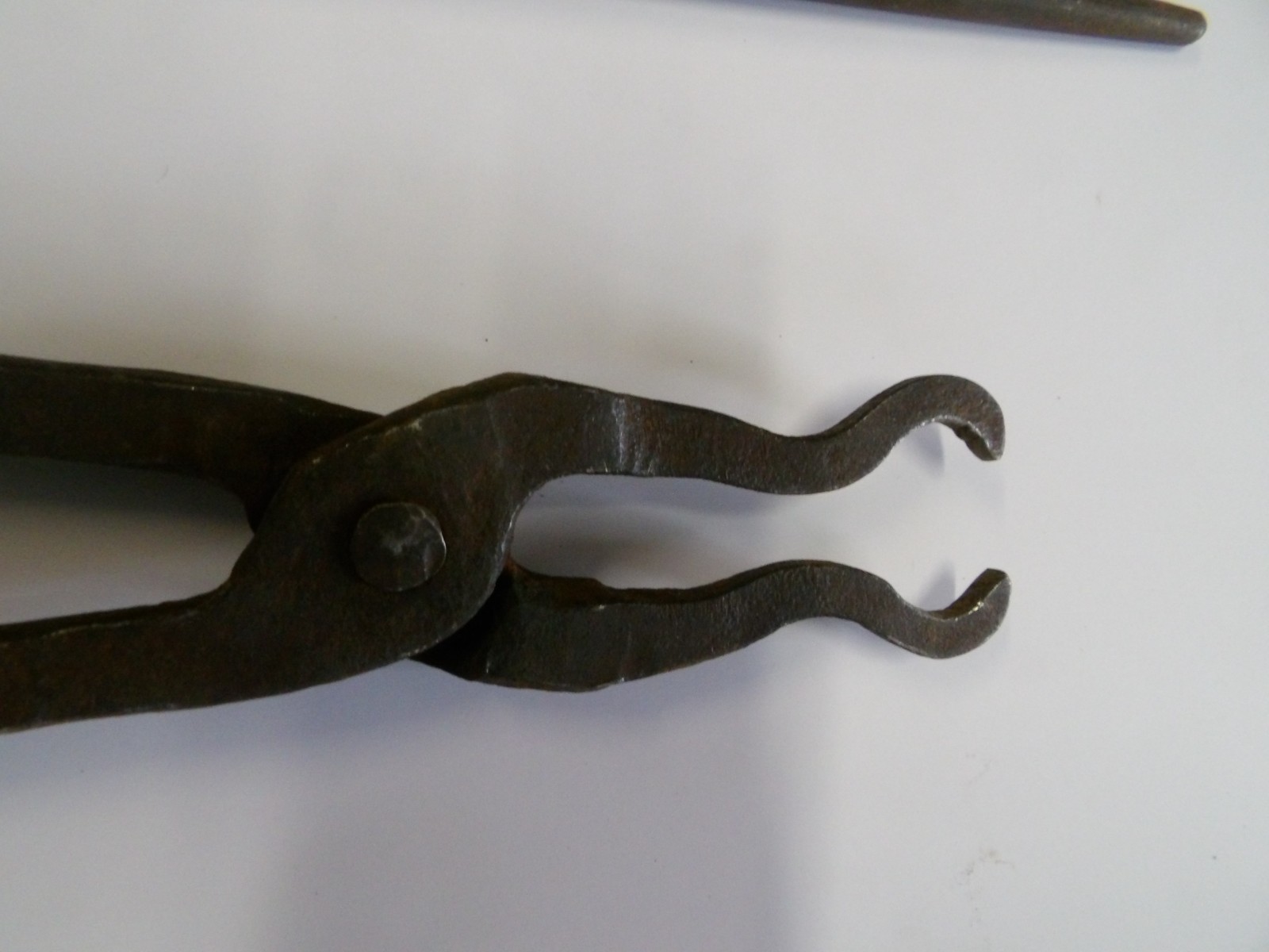 Antique Blacksmith Tools, Hooks, Knife Sharpener, Etc