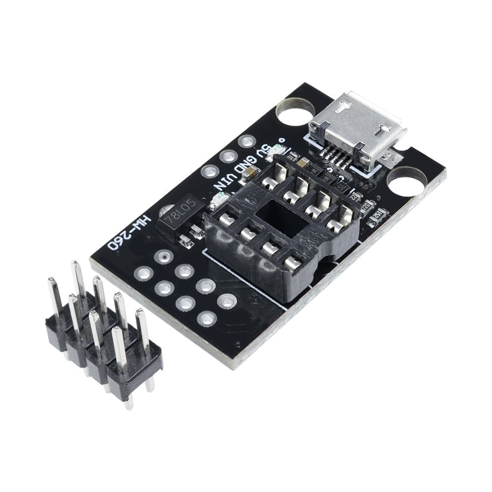 Development Programmer Board for ATtiny13A/ATtiny25/ATtiny45/ATtiny85