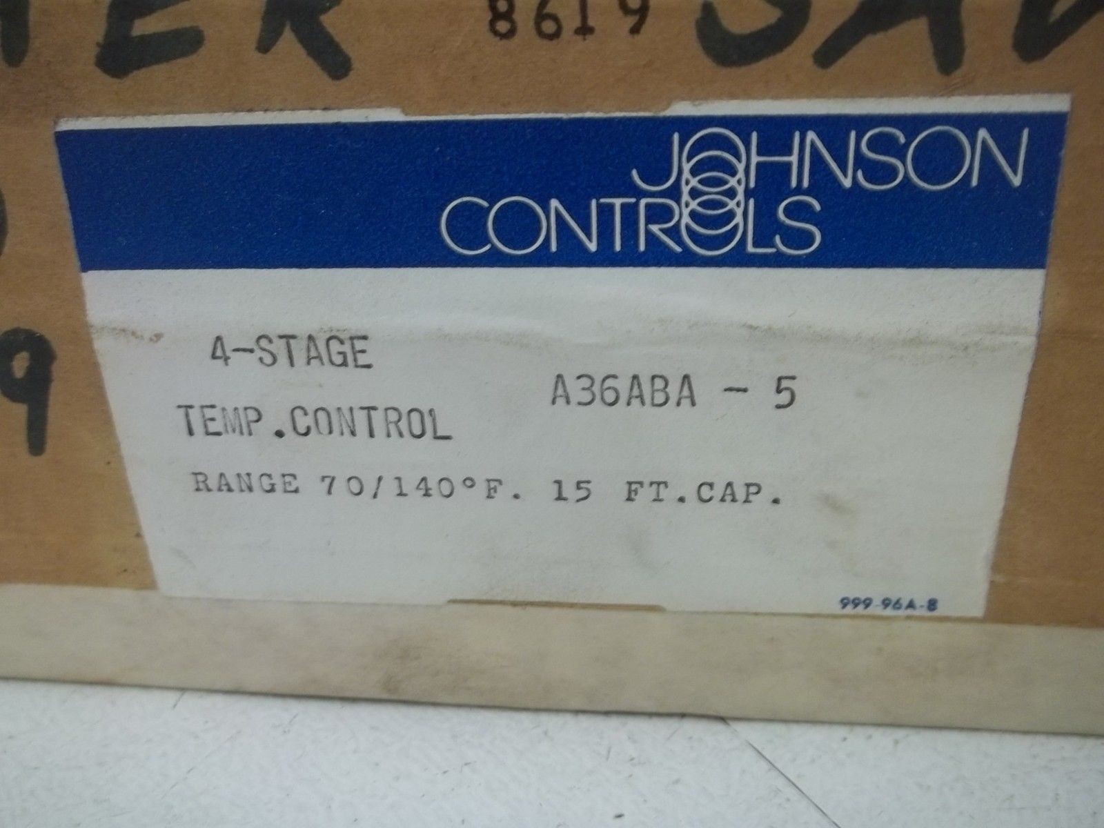 JOHNSON CONTROLS A36ABA-5 TEMPERATURE CONTROL NSMP